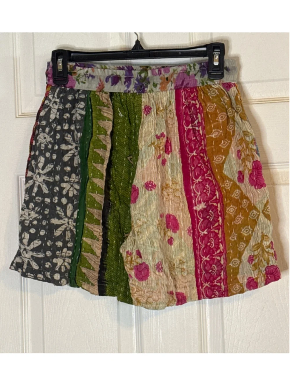 Kathmandu Imports Multicolor Patchwork Shorts SM
